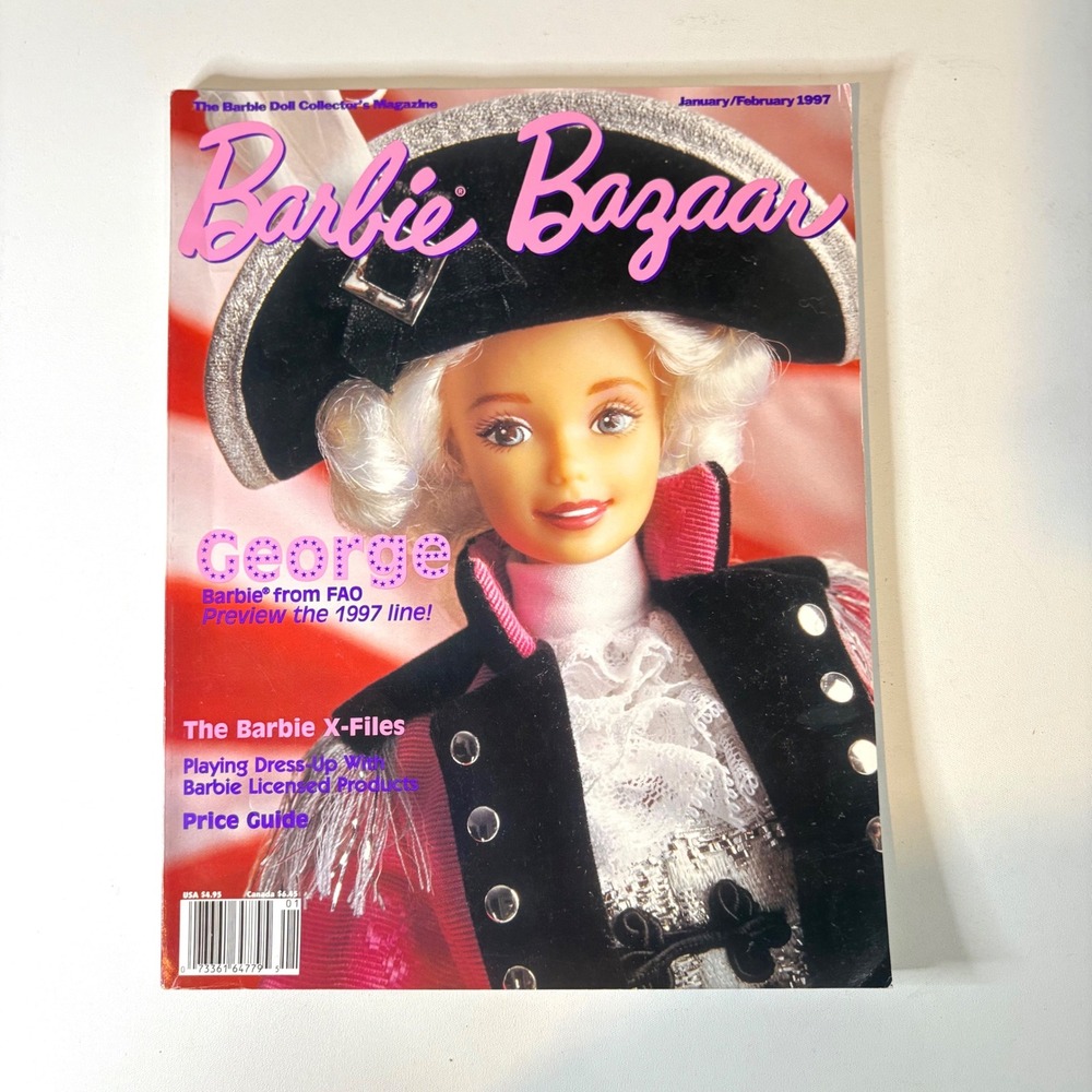 Barbie Bazaar Magazine January February 1997 Collector Guide Price Guide George